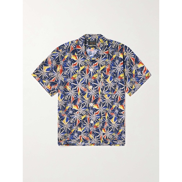  빔즈 플러스 BEAMS PLUS Camp-Collar Printed Cotton-Voile Shirt 1647597314416707