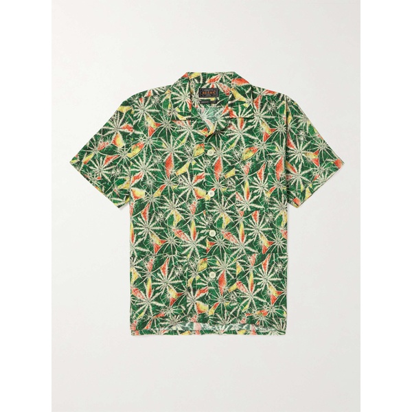  빔즈 플러스 BEAMS PLUS Camp-Collar Printed Cotton-Voile Shirt 1647597314416650