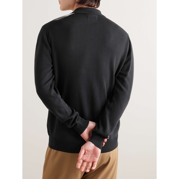  빔즈 플러스 BEAMS PLUS Striped Knitted Polo Shirt 1647597330863612