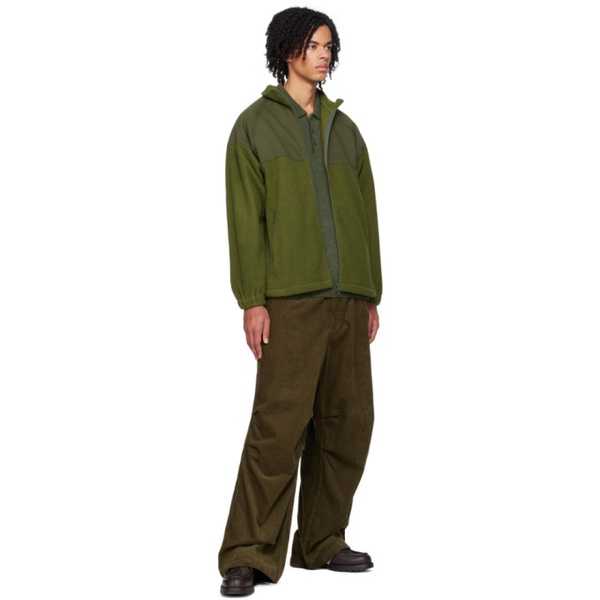  빔즈 플러스 BEAMS PLUS Green Zip Sweater 232398M202002