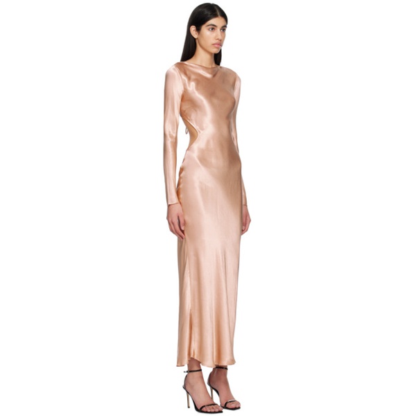  BEC + BRIDGE Gold Ren Long Sleeve Maxi Dress 231880F055027