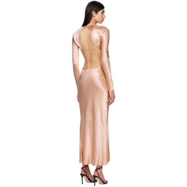  BEC + BRIDGE Gold Ren Long Sleeve Maxi Dress 231880F055027