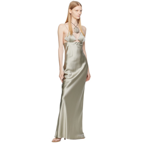  BEVZA Gray Mermaid Maxi Dress 232726F055005