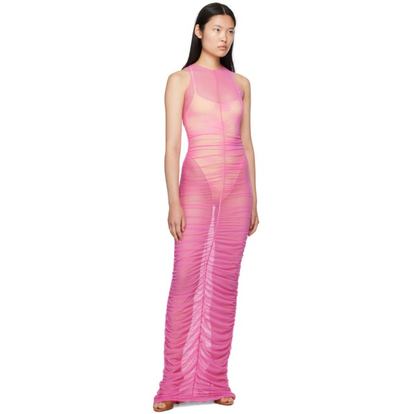  BINYA Pink Lisa Maxi Dress 232557F055003