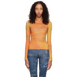 BINYA SSENSE Exclusive Orange Fedra Long Sleeve T-Shirt 222557F110019
