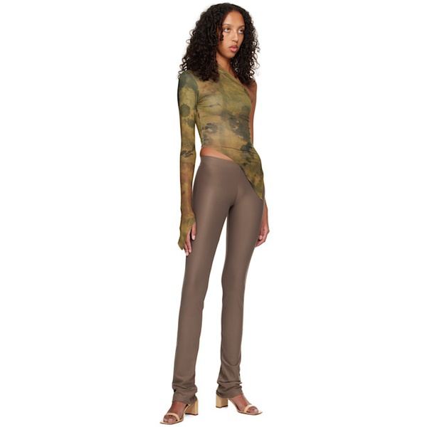  BINYA SSENSE Exclusive Brown Mito Trousers 222557F085003