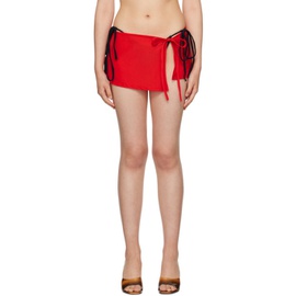 BINYA Red Sarong Miniskirt 232557F090001