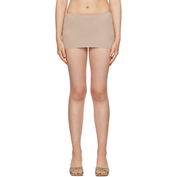  BINYA Taupe Retorno Miniskirt 232557F090003