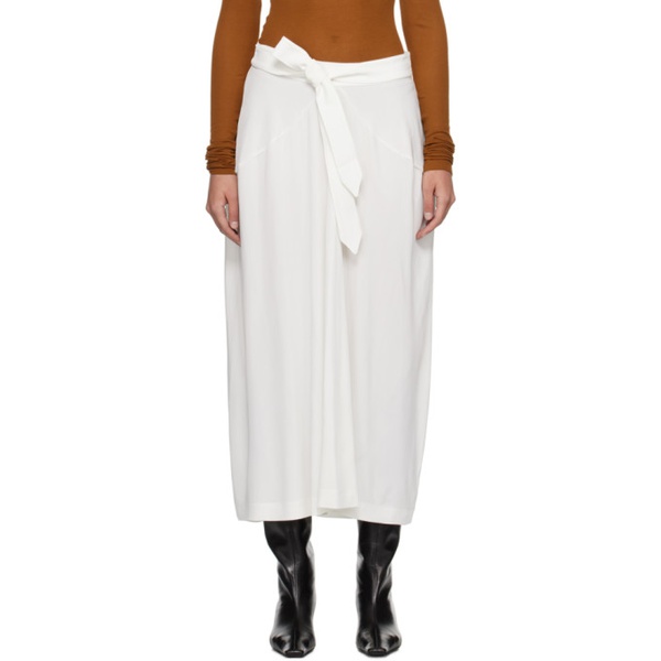 BITE White Strap Maxi Skirt 241734F093001