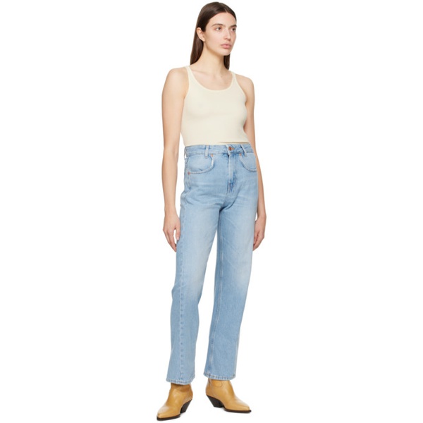  BITE Blue Curved Jeans 241734F069001
