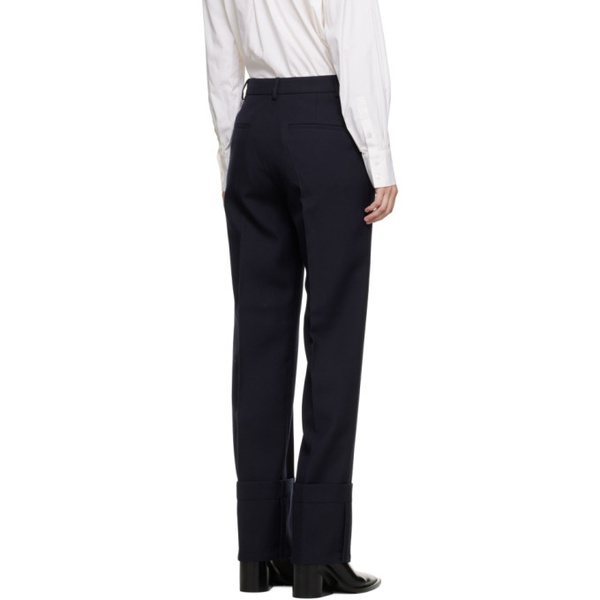  BITE Navy Fold Up Trousers 222734F087002