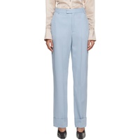 BITE Blue Tailored Trousers 231734F087000