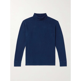 블루 블루 재팬 BLUE BLUE JAPAN Indigo-Dyed Ribbed Cotton-Blend Jersey Rollneck T-Shirt 1647597319032022