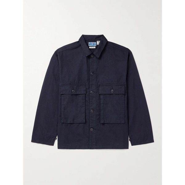  블루 블루 재팬 BLUE BLUE JAPAN Indigo-Dyed Cotton-Blend Cargo Shirt 1647597319032058