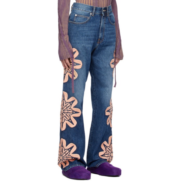  BLUEMARBLE Blue Embroidered Jeans 232950M186003