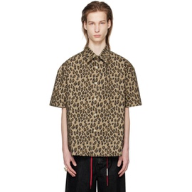 BLUEMARBLE Brown Leopard Shirt 241950M192000