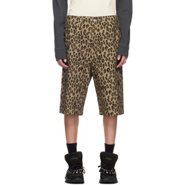 BLUEMARBLE Beige & Brown Leopard Shorts 241950M193001