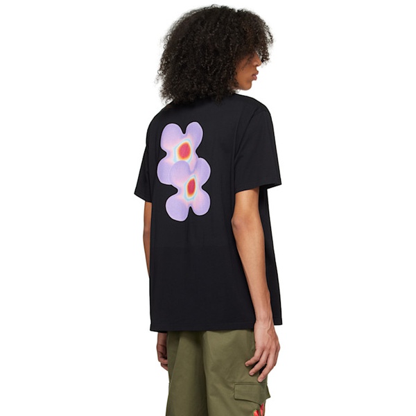  BLUEMARBLE Black Flower Print T-Shirt 231950M213003