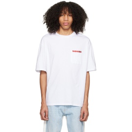 BLUEMARBLE White Pocket T-Shirt 231950M213001
