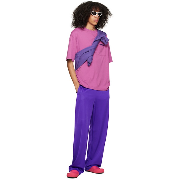  BLUEMARBLE Purple Pocket T-Shirt 231950M213007