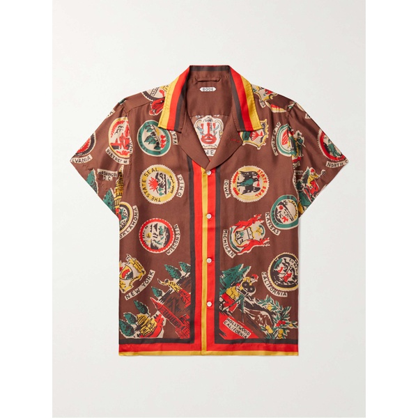  보디 BODE Camp-Collar Printed Silk Shirt 1647597311226841