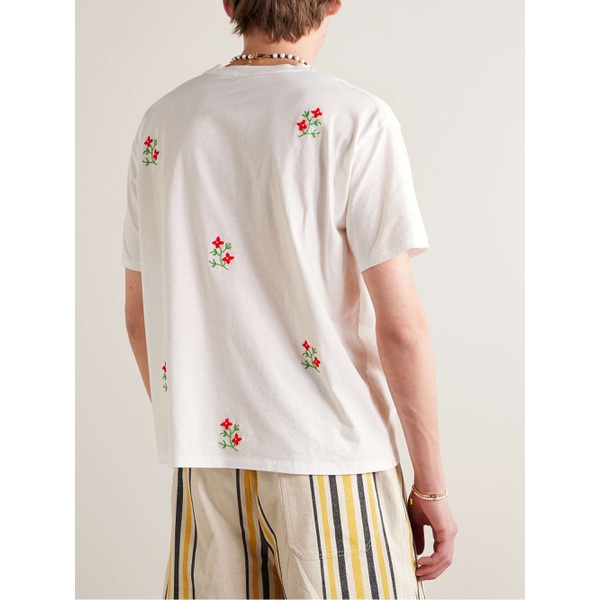  보디 BODE Tournament Embroidered Printed Cotton-Jersey T-Shirt 1647597326794213