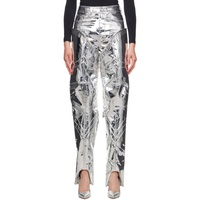 BONBOM Silver Layered Trousers 231253F069012