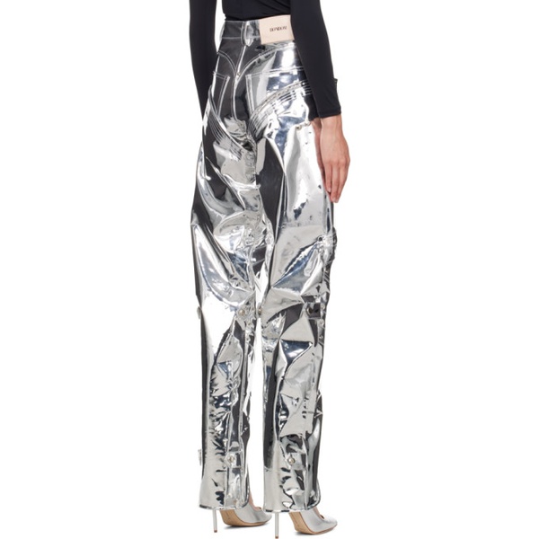  BONBOM Silver Layered Trousers 231253F069012