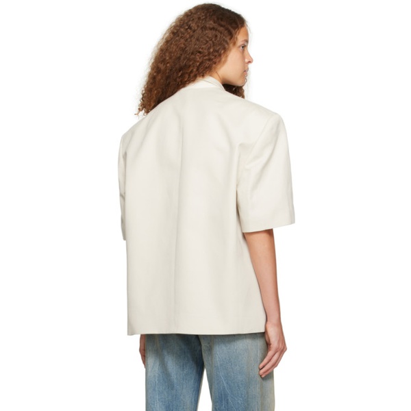  BONBOM 오프화이트 Off-White Short Sleeve Blazer 231253F057003