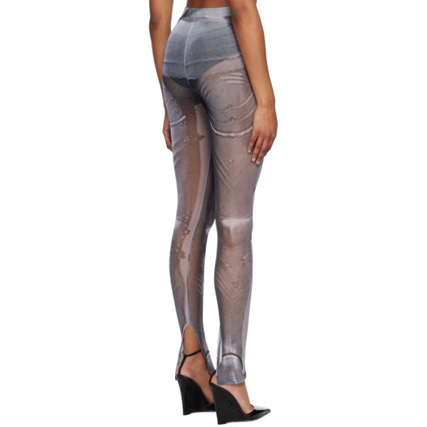  BONBOM Gray Printed Leggings 231253F085001