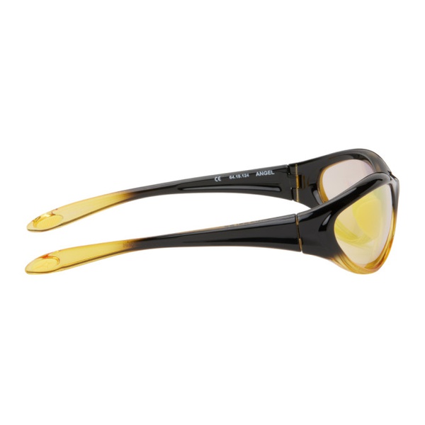  BONNIE CLYDE Black & Yellow Angel Sunglasses 241067F005052
