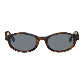 BONNIE CLYDE SSENSE Exclusive Brown Rollercoaster Sunglasses 241067M134014