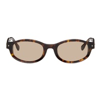 BONNIE CLYDE SSENSE Exclusive Brown Rollercoaster Sunglasses 241067M134015