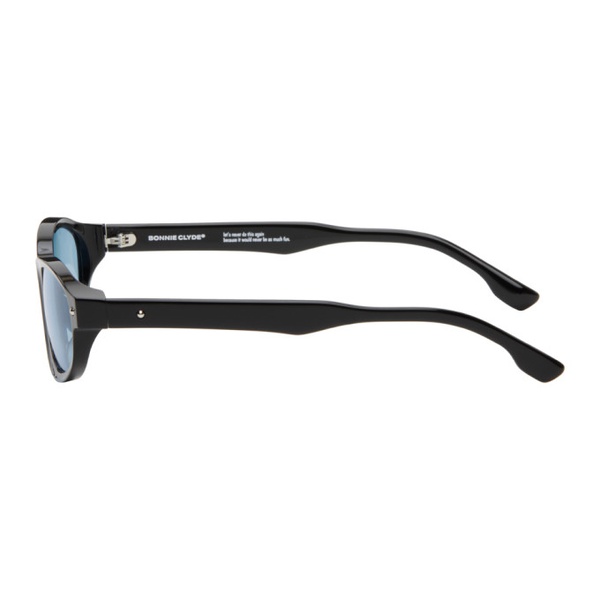  BONNIE CLYDE SSENSE Exclusive Black Rollercoaster Sunglasses 241067M134016