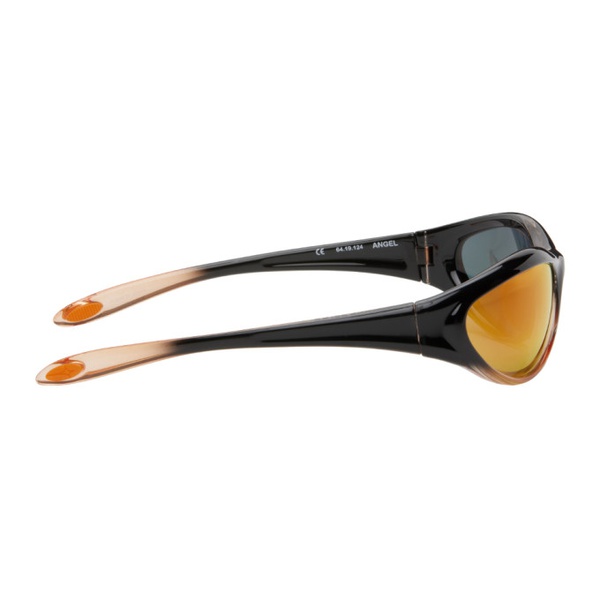  BONNIE CLYDE SSENSE Exclusive Black & Orange Angel Sunglasses 241067M134019