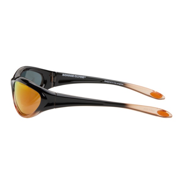  BONNIE CLYDE SSENSE Exclusive Black & Orange Angel Sunglasses 241067M134019
