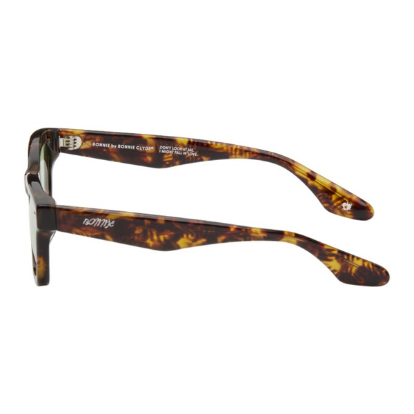 BONNIE CLYDE Brown Room Service Sunglasses 241067F005055