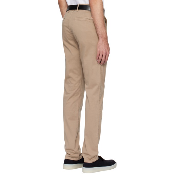 BOSS Beige Slim-Fit Trousers 241085M191007