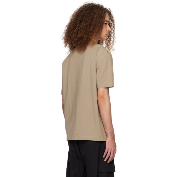  BOSS Brown Bonded T-Shirt 241085M213037