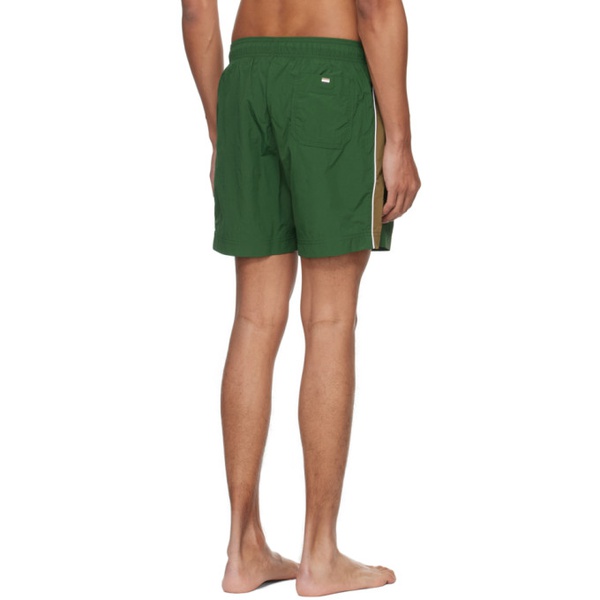  BOSS Green Side Stripe Swim Shorts 241085M208013