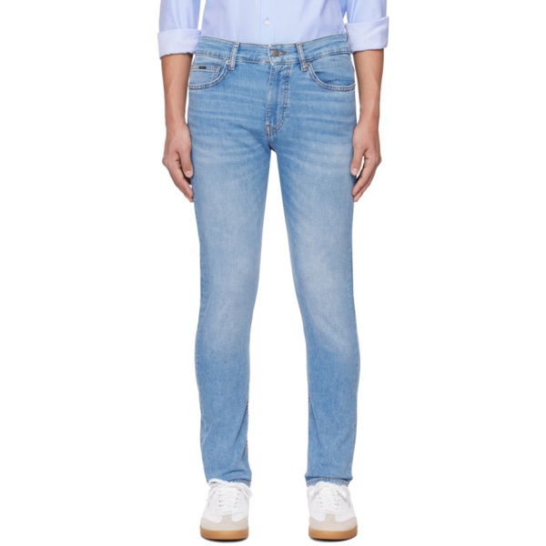  BOSS Blue Faded Jeans 241085M186001