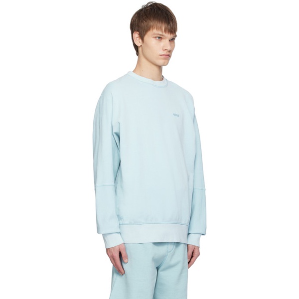  BOSS Blue Relaxed-Fit Sweatshirt 241085M204017