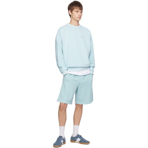  BOSS Blue Relaxed-Fit Sweatshirt 241085M204017