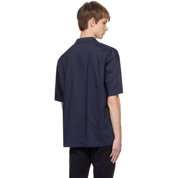  BOSS Navy Relaxed-Fit Shirt 241085M192066