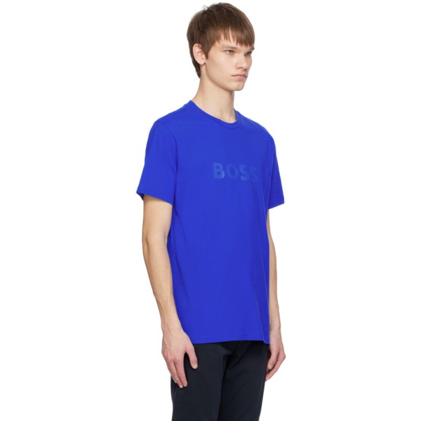  BOSS Blue Crewneck T-Shirt 241085M213053
