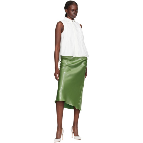  BOSS Green Metallic Midi Skirt 241085F092001