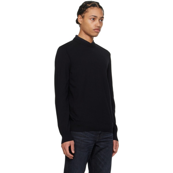  BOSS Black Embroidered Sweater 241085M201010