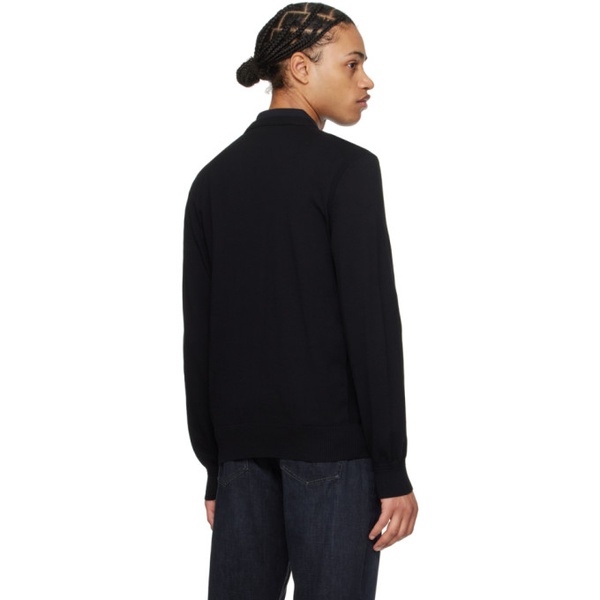  BOSS Black Embroidered Sweater 241085M201010