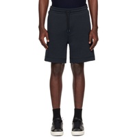 BOSS Navy Drawstring Shorts 241085M193030