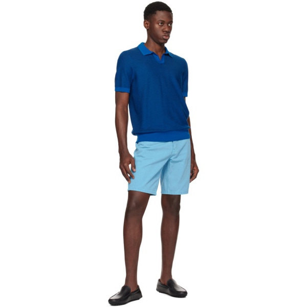  BOSS Blue Relaxed-Fit Denim Shorts 241085M193034